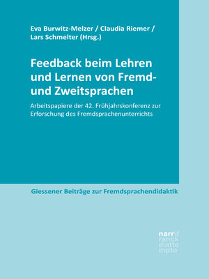 cover image of Feedback beim Lehren und Lernen von Fremd- und Zweitsprachen
